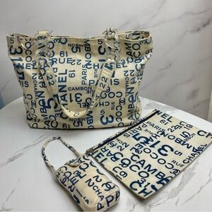 authentic💯Chanel by the sea line 3in1 tote